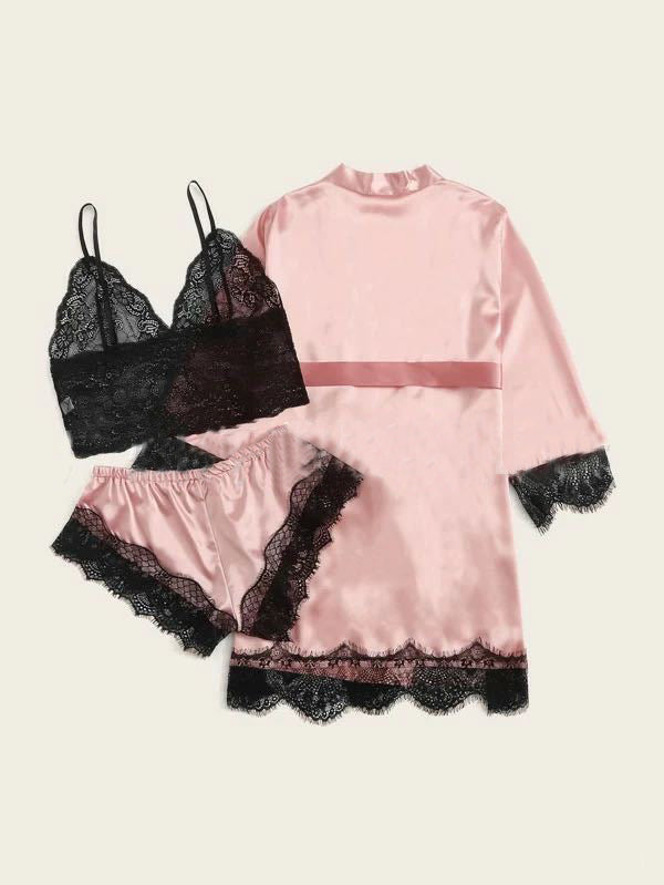 4-piece Lace Bra And Panties